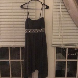 Gray cocktail dress